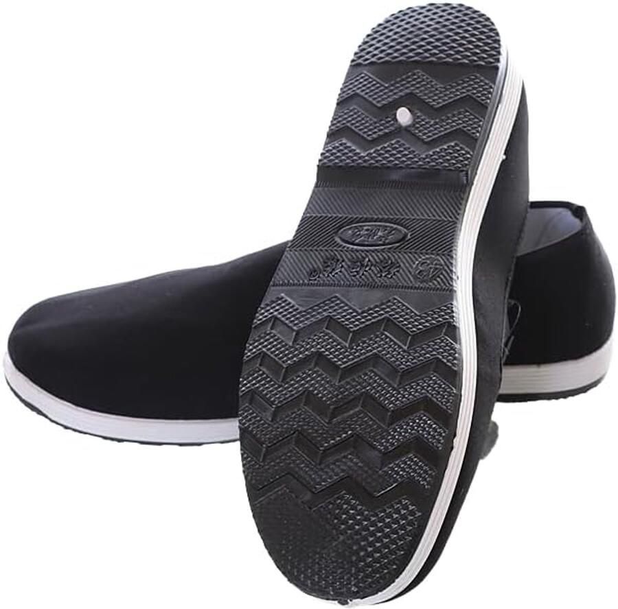 Schuinen en slippers anti-slip zwart
