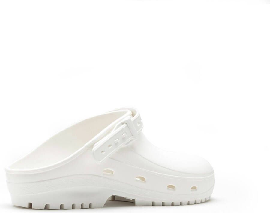 Schu'zz Schuzz Damen Clog Badeschuhe Bloc Femme Blan Weiß