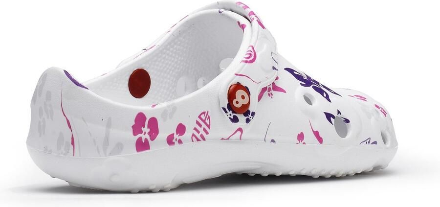 Schu'zz Schuzz Damen Clog Badeschuhe Globule Femme imprimé Libellule & papillon Multicolor