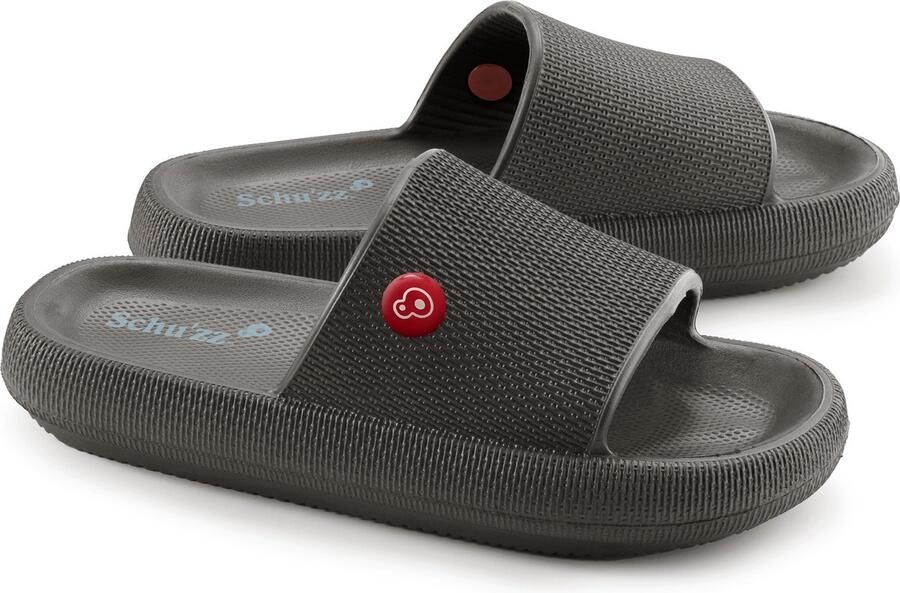 Schu'zz Schuzz Herren Badelatschen CLAQUETTE Homme Réglisse anthracite Schwarz