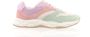 Scotch & Soda Celest 2.0 suède sneakers lichtgroen roze - Thumbnail 3