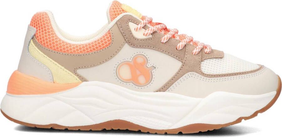 Scotch & Soda Celest Sneakers Dames Leren Sneaker Beige