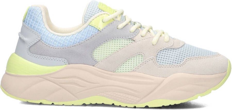 Scotch & Soda Celest Sneakers Dames Leren Sneaker Grijs
