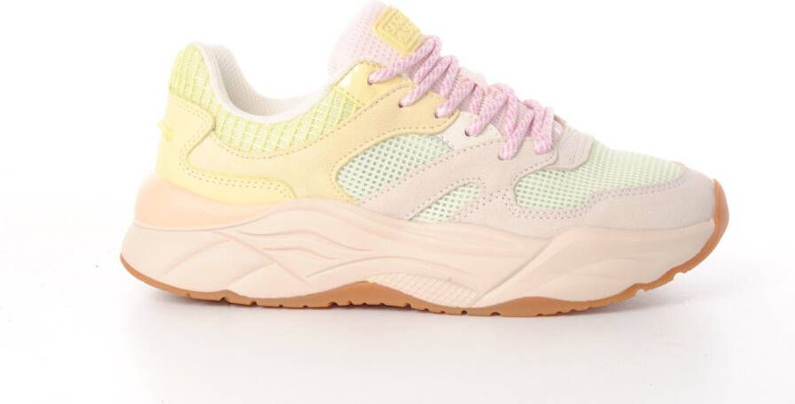 Scotch & Soda dames sneaker Celest mesh beige groen