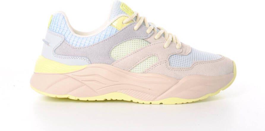 Scotch & Soda dames sneaker mesh beige blauw