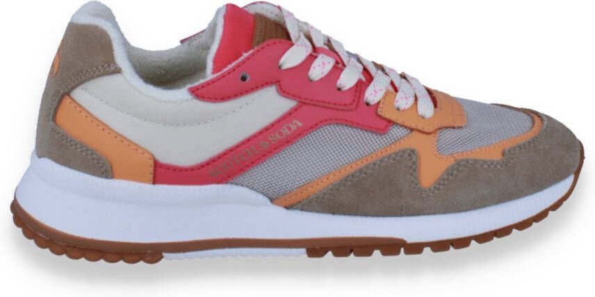 Scotch & Soda Dames Sneaker Vivi Sand Multi MULTICOLOR