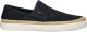 Scotch & Soda Izomi slip on van canvas met gebreid bovenwerk - Blauw