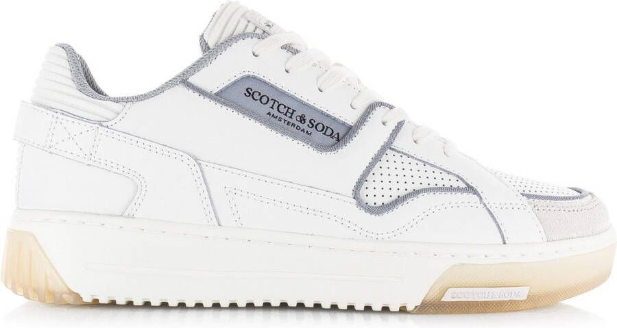 Scotch & Soda New Cup Lage sneakers Leren Sneaker Heren Wit