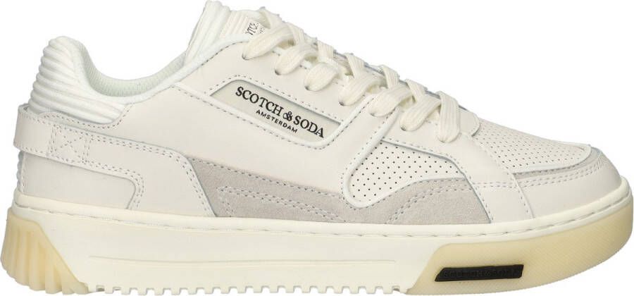Scotch & Soda New Cup Sneakers Leren Sneaker Heren Wit