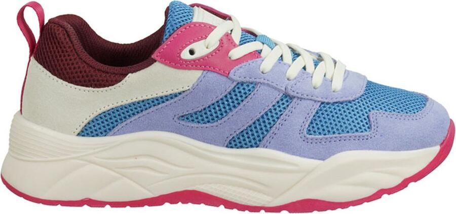 Scotch & Soda Celest Kids suède sneakers blauw lila - Foto 2