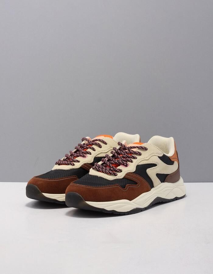 Scotch & Soda celest 2.0 sneakers dames bruin s468 brown multi - Foto 4