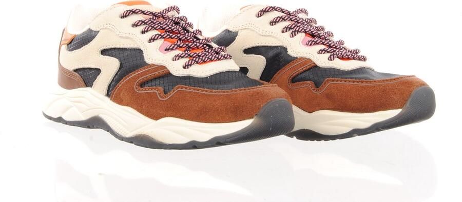 Scotch & Soda celest 2.0 sneakers dames bruin s468 brown multi - Foto 11