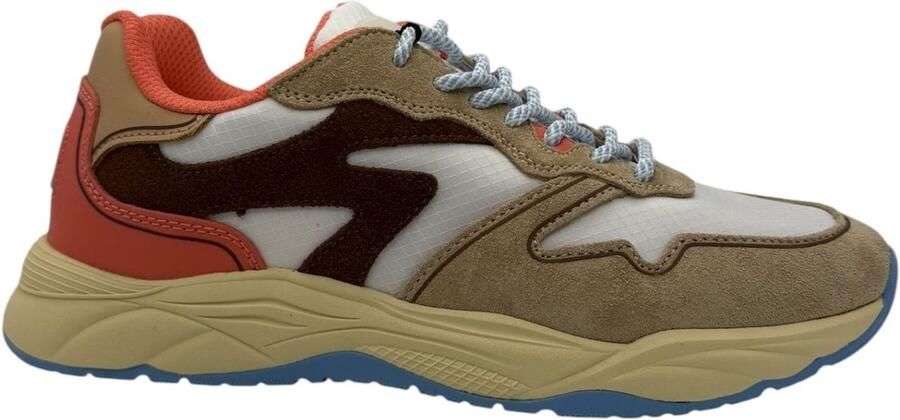 Scotch & Soda Celest 2.0 Sneakers Mannen Grijs Roze Beige