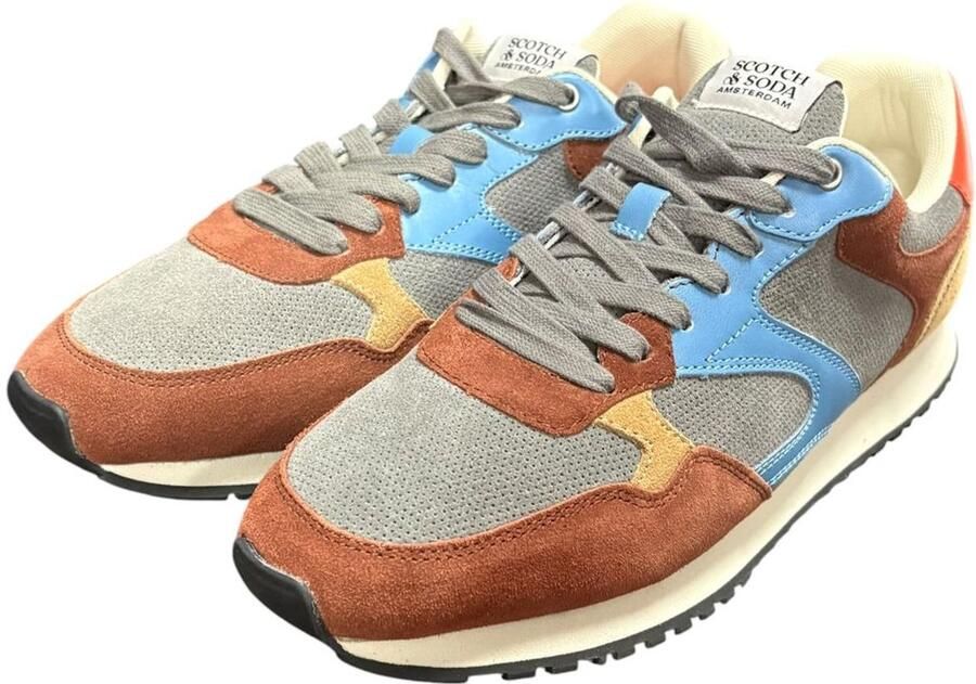 Scotch & Soda Cleave Grey Brown Heren Sneaker