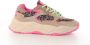 Scotch & Soda Scotch&Soda dames sneaker Celest 25 suède beige nylon leopard print - Thumbnail 1