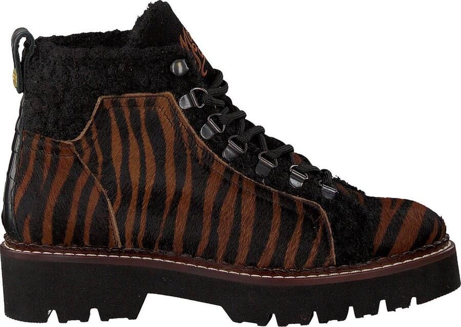 Scotch & Soda Dames Veterboots Olivine Bruin