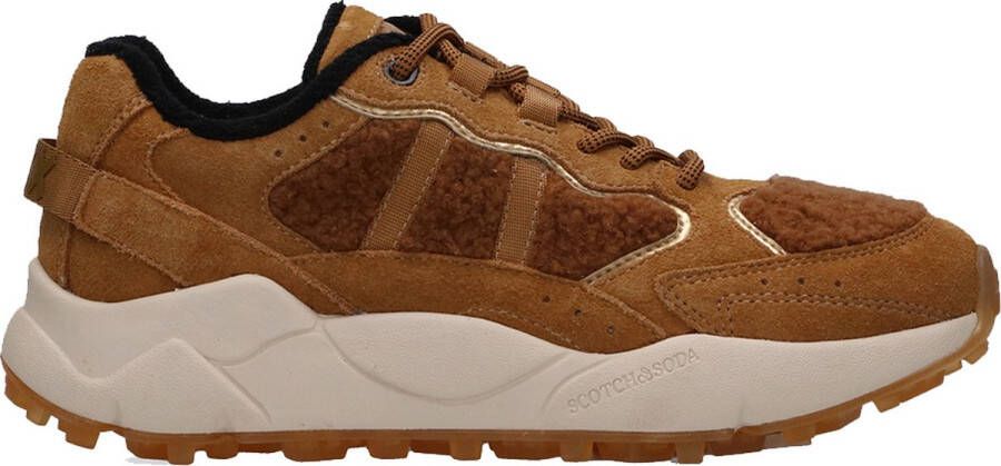 Scotch & Soda scotch&soda damessneakers mount w daim brun