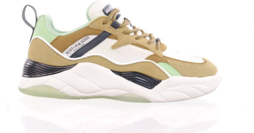 Scotch & Soda SCOTCH&SODA herensneaker 24833042 cassius kaki