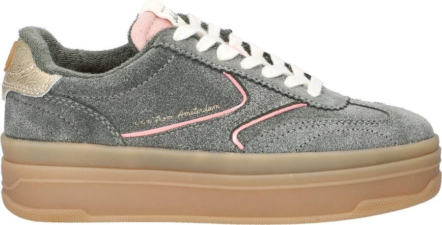 Scotch & Soda Minny suède sneakers groen