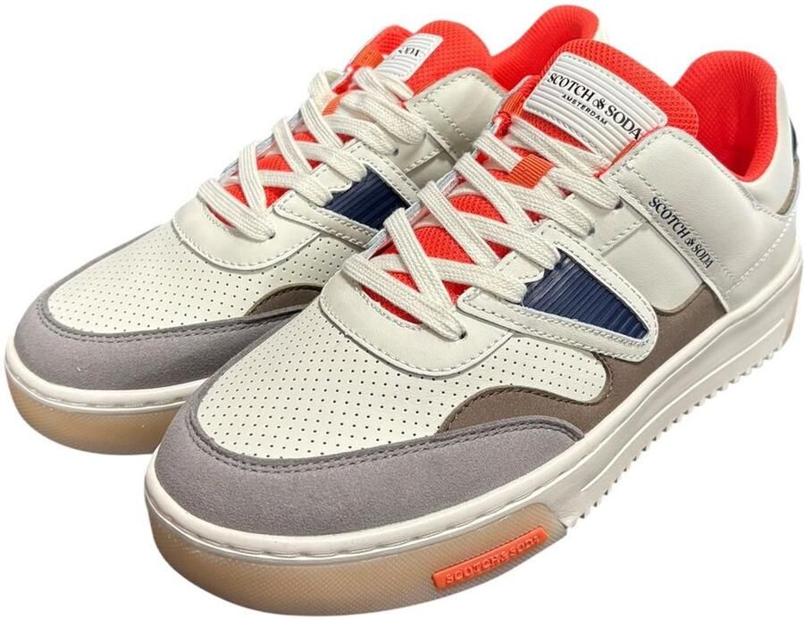 Scotch & Soda New Cup Grey Blue Sneaker Heren