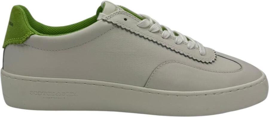 Scotch & Soda Plakka LS Sneakers Mannen Wit Groen