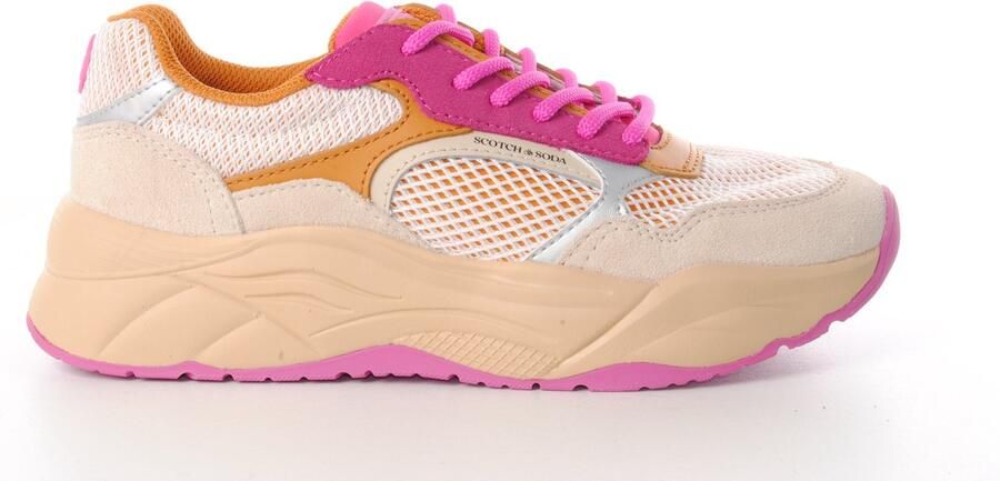 Scotch & Soda Scotch&Soda dames sneaker Celest 26 mesh beige rose