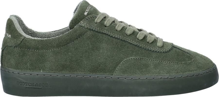 Scotch & Soda Scotch&Soda Plakka heren sneaker Donkergroen