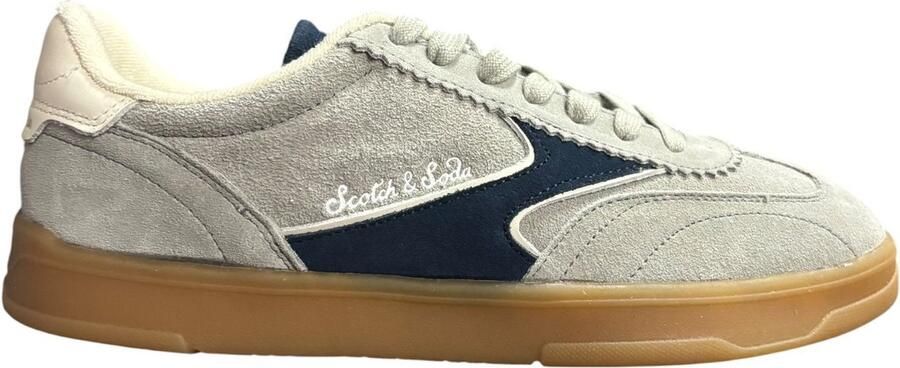 Scotch & Soda Slim Sneakers Grijs Blauw