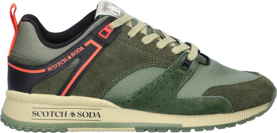 Scotch & Soda SCOTCH&SODA HEREN SNEAKERS VIVEX LEDER EN SU7DE GROEN - Foto 2