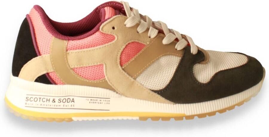 Scotch & Soda Vivex sneakers van synthetisch suède en nylon - Foto 4