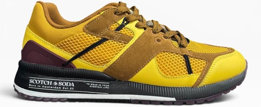 Scotch & Soda Vivex Sneakers Geel Oranje Paars