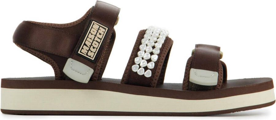 Scotch & Soda Vrouwen Leren Sandalen Damesschoenen Lydia Bruin