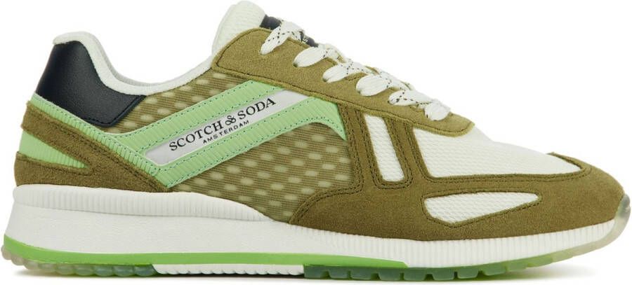 Scotch & Soda Scotch Soda Sneakers Heren Lage sneakers Herenschoenen Suède Vivex Khaki