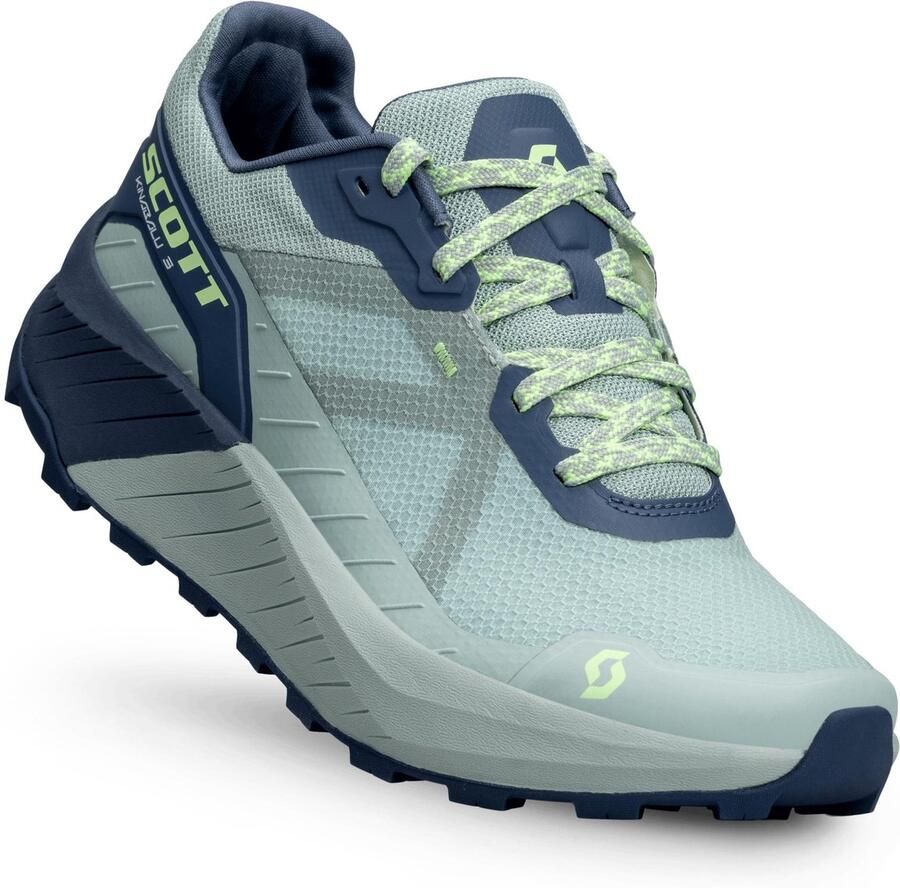 Scott KINABALU 3 WS Hardloopschoenen Fris groen metaalblauw