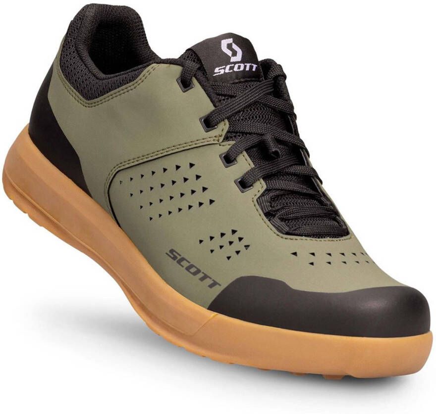 Scott MTB Shr-Alp Flat Lace Fietsschoenen olijfgroen