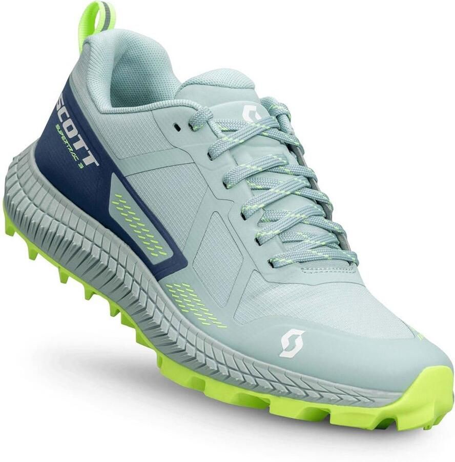 Scott Supertra Dames Trailrunningschoenen FRESH GREEN METAL BLUE