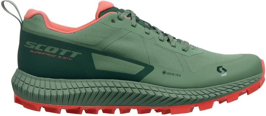 Scott SUPERTRA GTX Trailrunningschoen FROST GREEN CORAL PINK