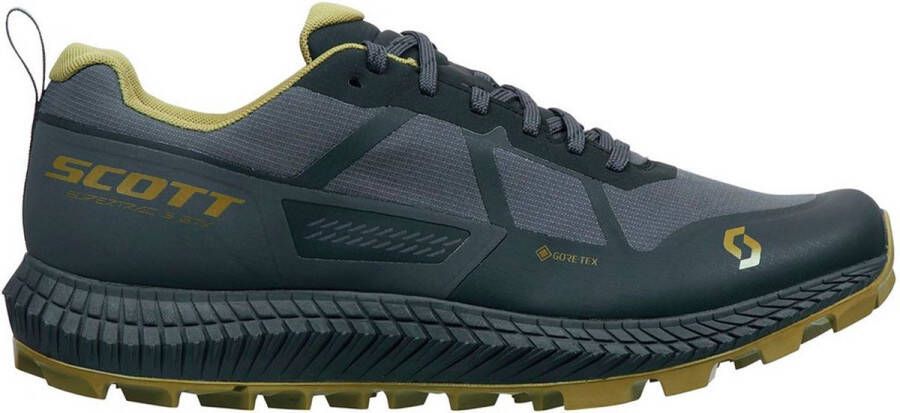 Scott Supertrac 3 Goretex Trailrunningschoenen Black Mud Green Heren