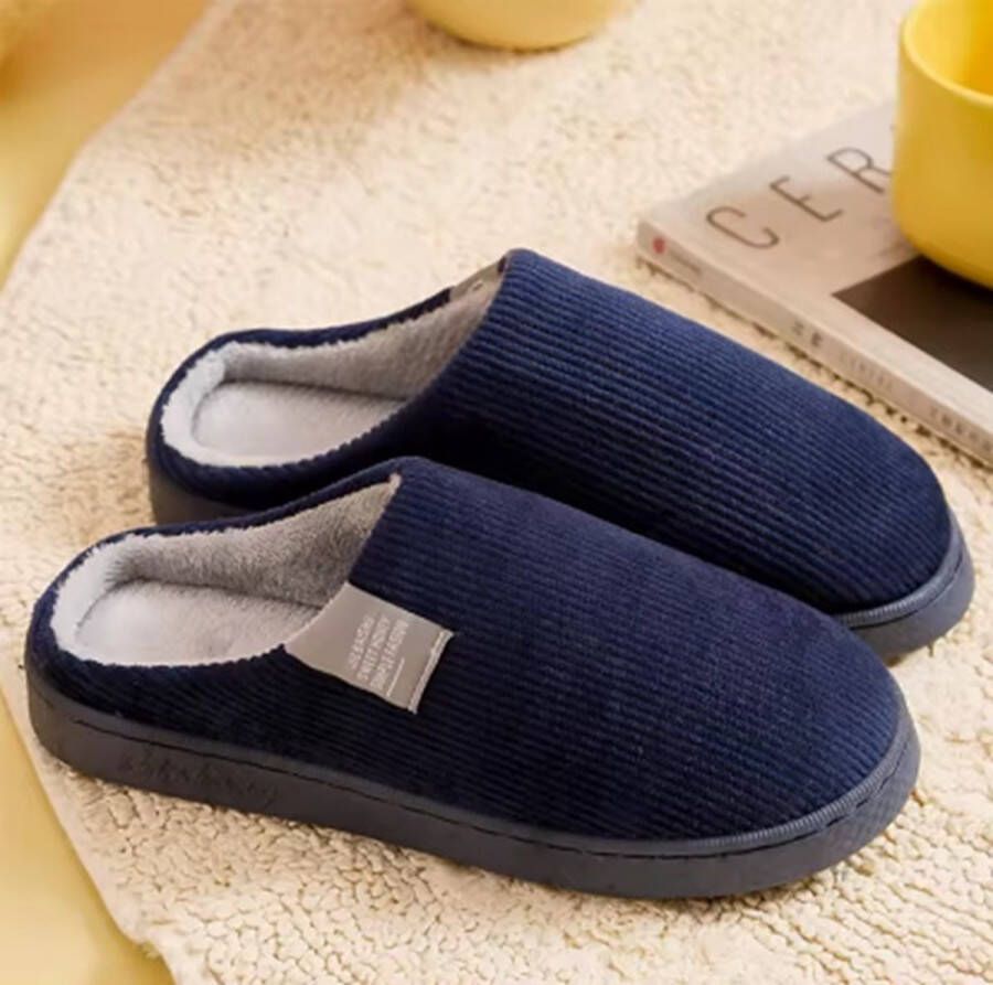 Scovvii Pantoffels Sloffen Blauw en Lekker zacht (vallen klein)