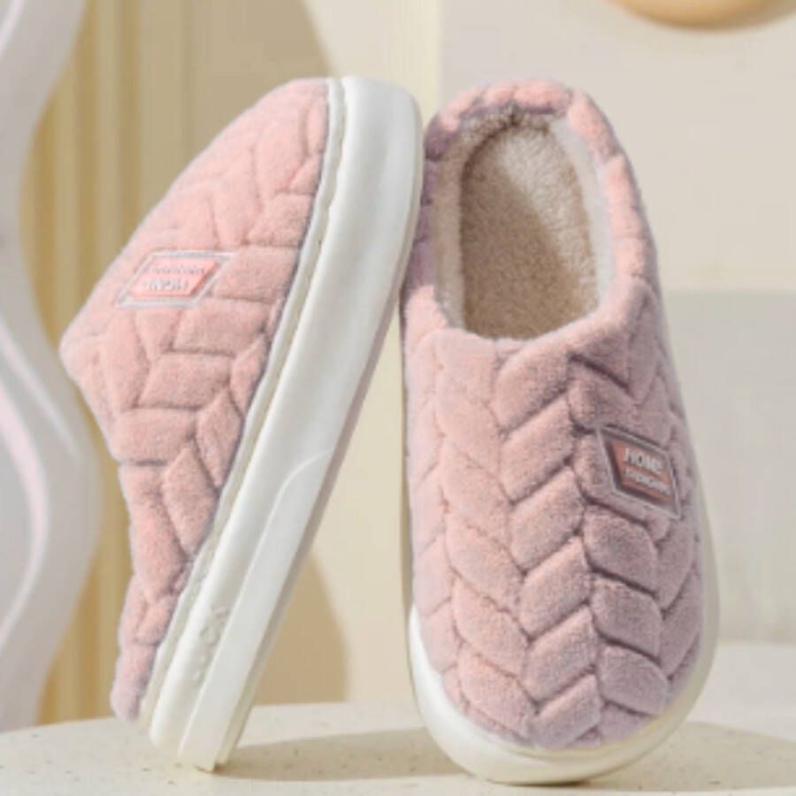 Scovvii Trendy Roze Dames Pantoffels 38-39 Stijlvol Comfort voor Thuis