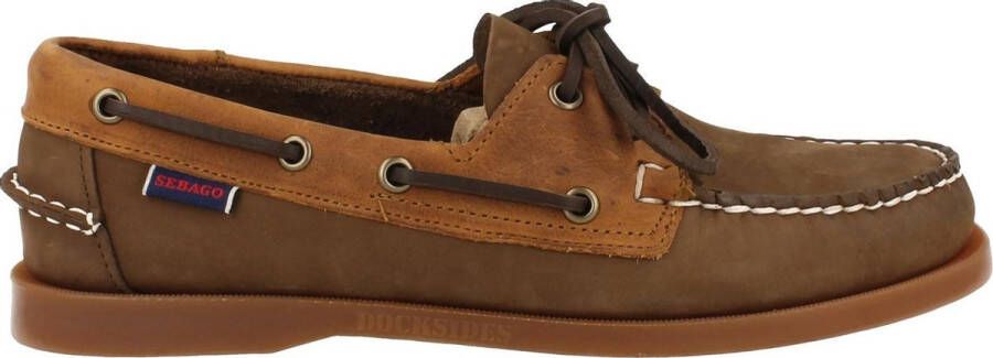 Sebago Bootschoenen portland rookies dk brown docksid