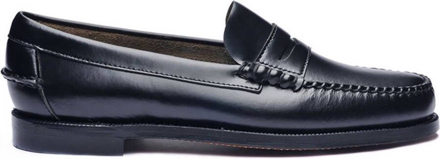 Sebago Klassieke leren instapper Italiaans gemaakt Black Dames