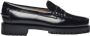 Sebago Zwarte leren platte schoenen voor het winterseizoen Black - Thumbnail 1