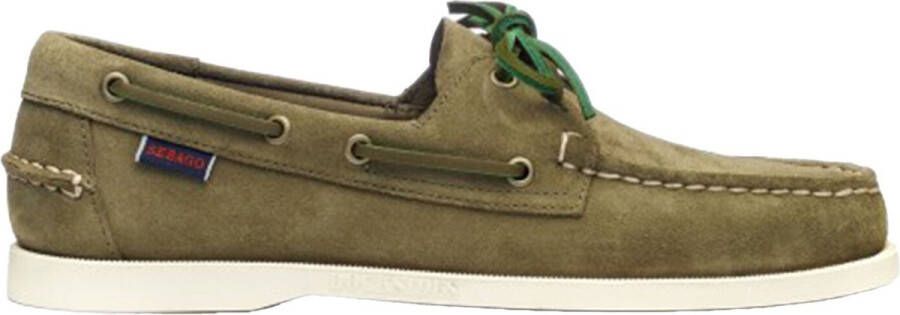 Sebago heren Portland Fl Out Green mIlitary Br Oliv BEIGE