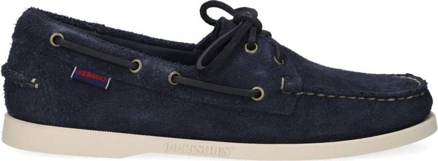 Sebago Veterschoen Heren Portland Flesh Out Blue Navy Blauw - Foto 3
