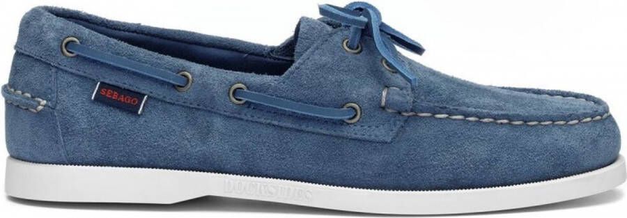 Sebago Docksides Portland Flesh Out Bootschoenen Blauw Man