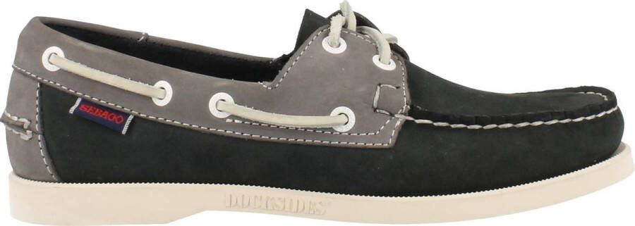 Sebago Heren Spinnaker Nubuck Navy Grey BLAUW - Foto 10