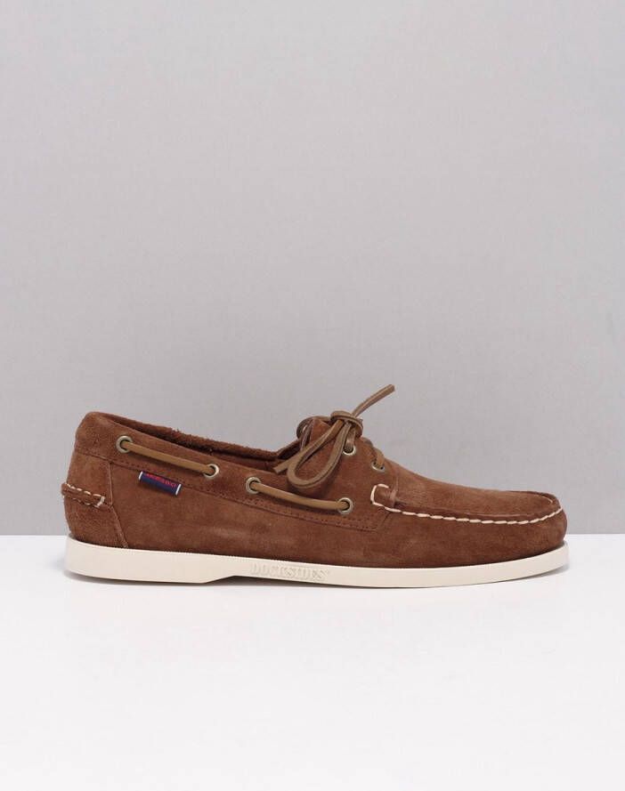 Sebago Handgemaakte Kameel Nautische Schoenen Brown Heren - Foto 2