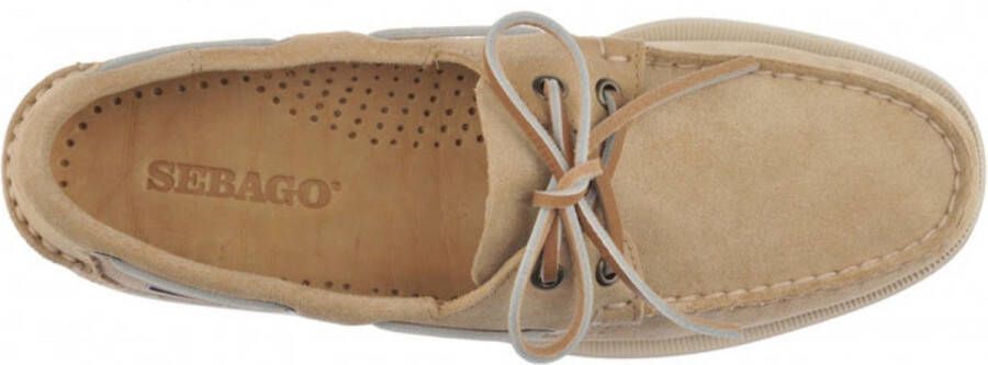 Sebago Bekijk hier de Flesh Out 906 BEIGE CAMEL van by SHUZ veterschoenen heren 906 BEIGE CAMEL Suede - Foto 3