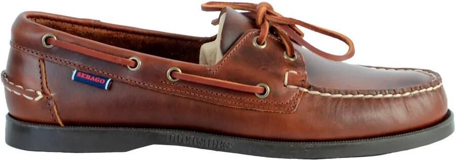 Sebago Bootschoenen docksides brown oiled waxy lea bo - Foto 1